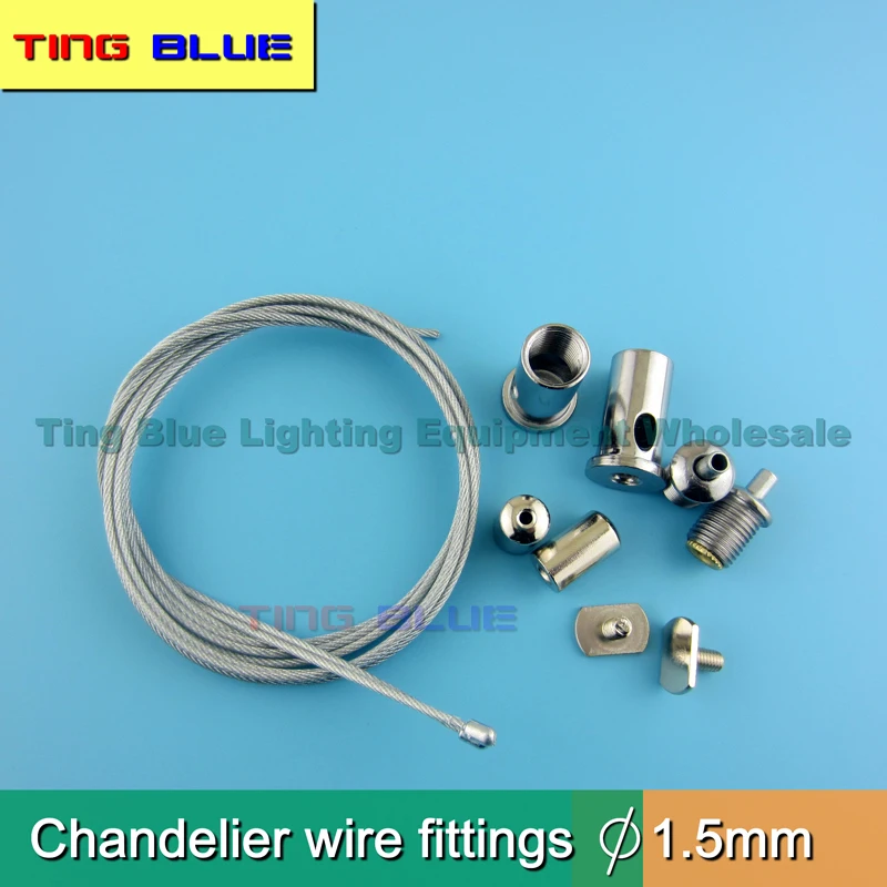 

(2pcs)Art lamp bearing force wire rope lock card set hardware chandelier locking tool chandelier firmware