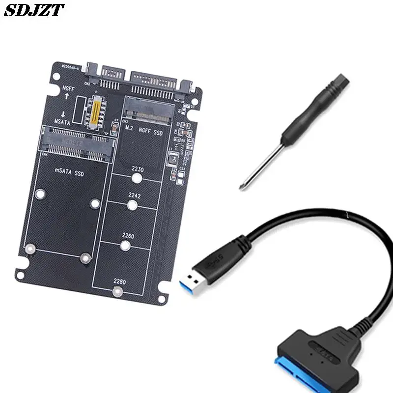

M2 USB Adapter M.2 NGFF To SATA Adapter MSATA To USB SATA 3.0 Converter External MSATA M.2 NGFF To SATA3 USB Adapter Riser Board