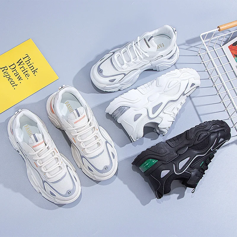 Shoes for Women 2022 Spring New Shoes Women's Ins Tide Breathable All-match Running Shoes Casual Student Sports Shoes Women