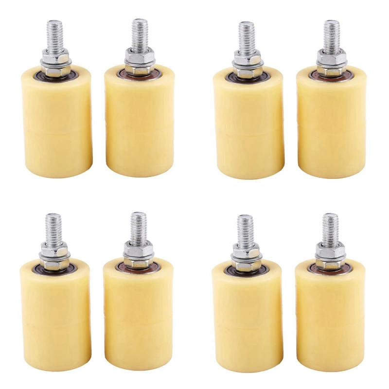 8 шт 50x70 мм пп стальной плоский роликовый подшипник направляющее колесо 6201 M12 винт