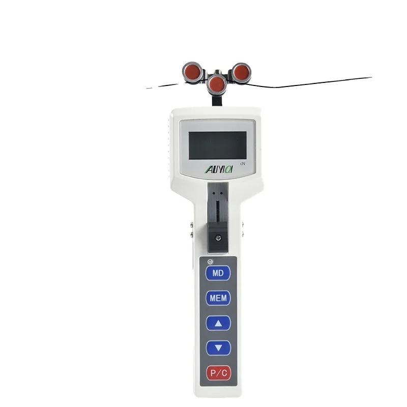 

Handheld yarn DIGITAL TENSIOMETER for running wire with data logger
