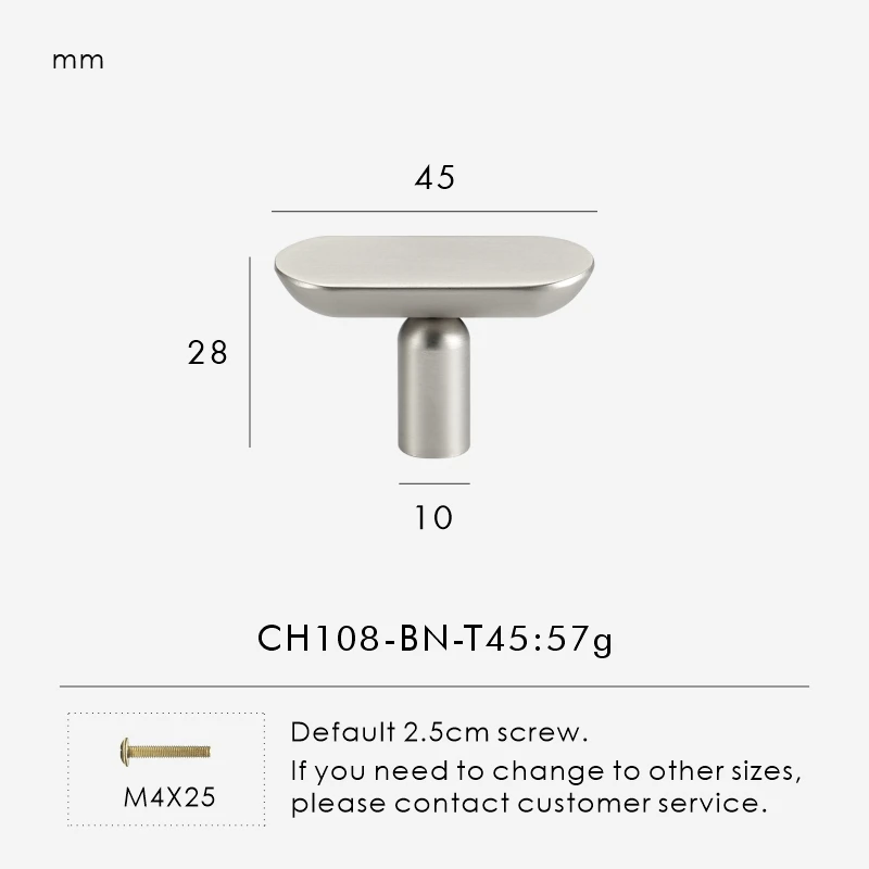 

Латунные ручки для шкафов Nurlin CH108