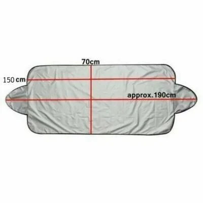 

Защита для лобового стекла, морозный чехол для автомобиля, складной двухцелевой Теплоизоляционный 4-х слойный 70x150 см, защита от льда