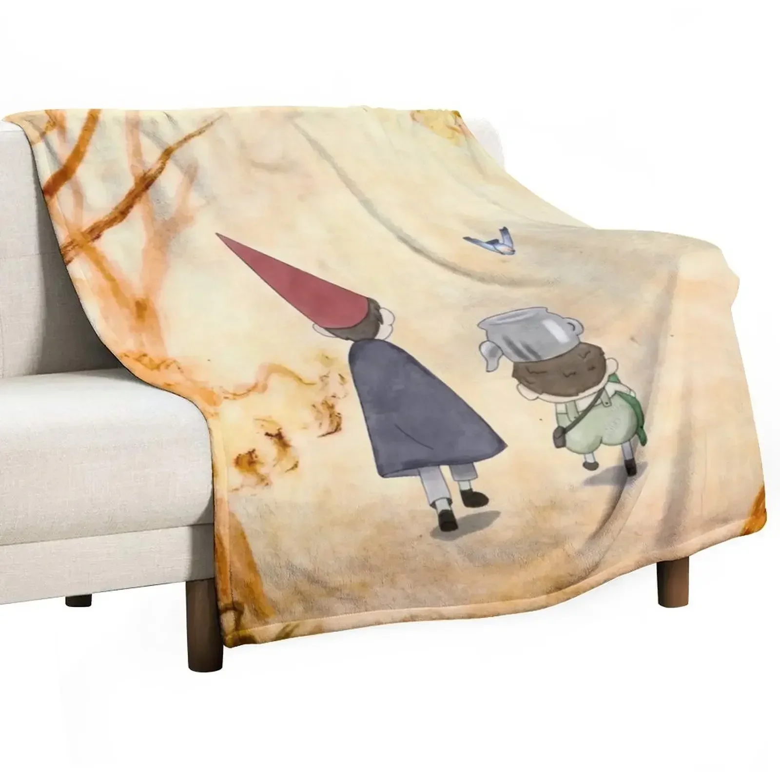 Вирт Грег и Беатрис с акварельным фоном Одеяло Beautifuls Одиночные одеяла