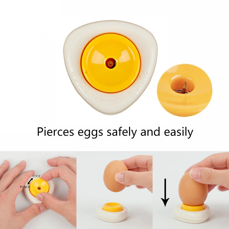 

Креативный Прорезыватель для яичного пирсинга с замком, пасхальный Прорезыватель для пирсинга яиц, безопасное и простое ремесло, сделай сам, инструмент для разделения яиц KC0107