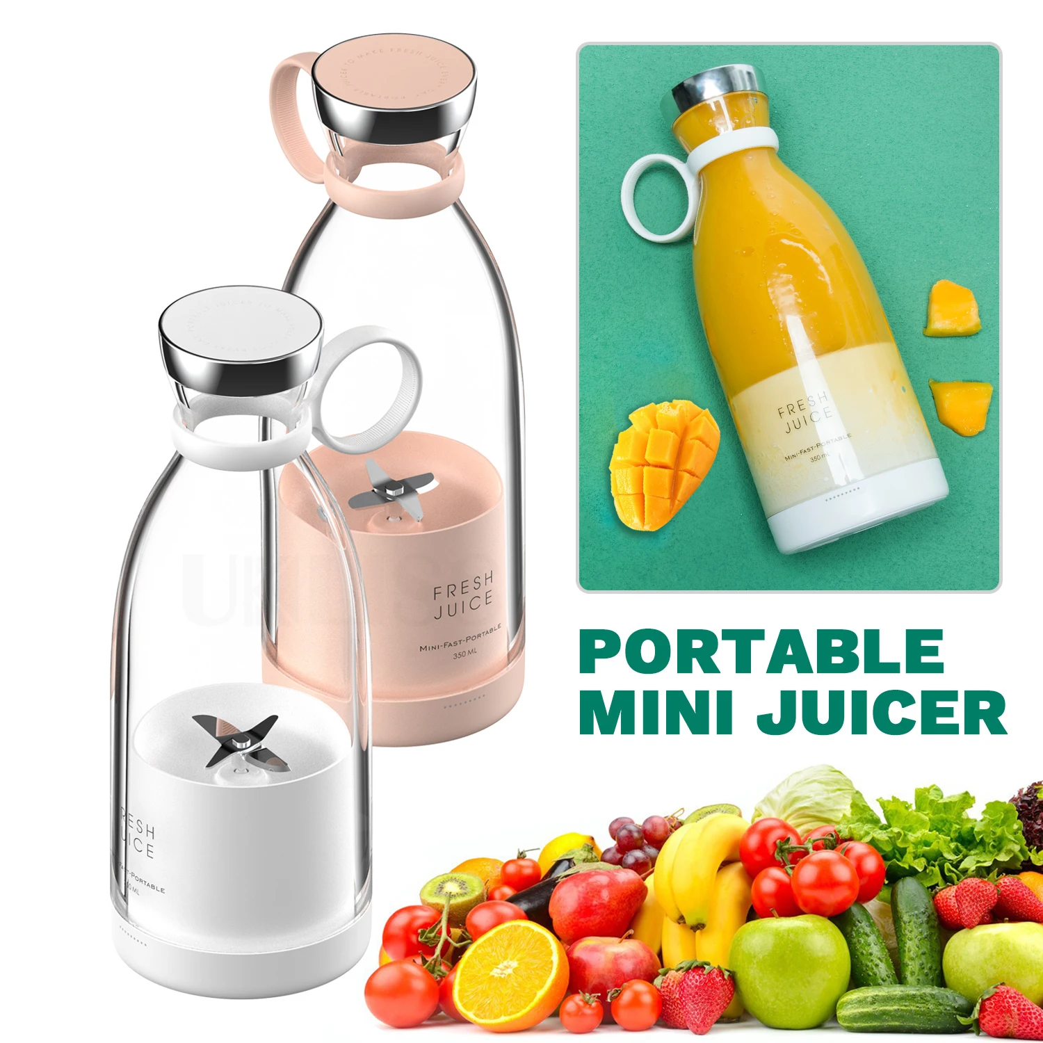 Wireless Juicer Machine Outdoor Electric Mini-Juicer Multifunction Juice Maker Machine Blender For Fruit Milk Shake Food
Wireless Juicer Machine Outdoor Electric Mini-Juicer Multifunction Juice Maker Machine Blender For Fruit Milk Shake Food
