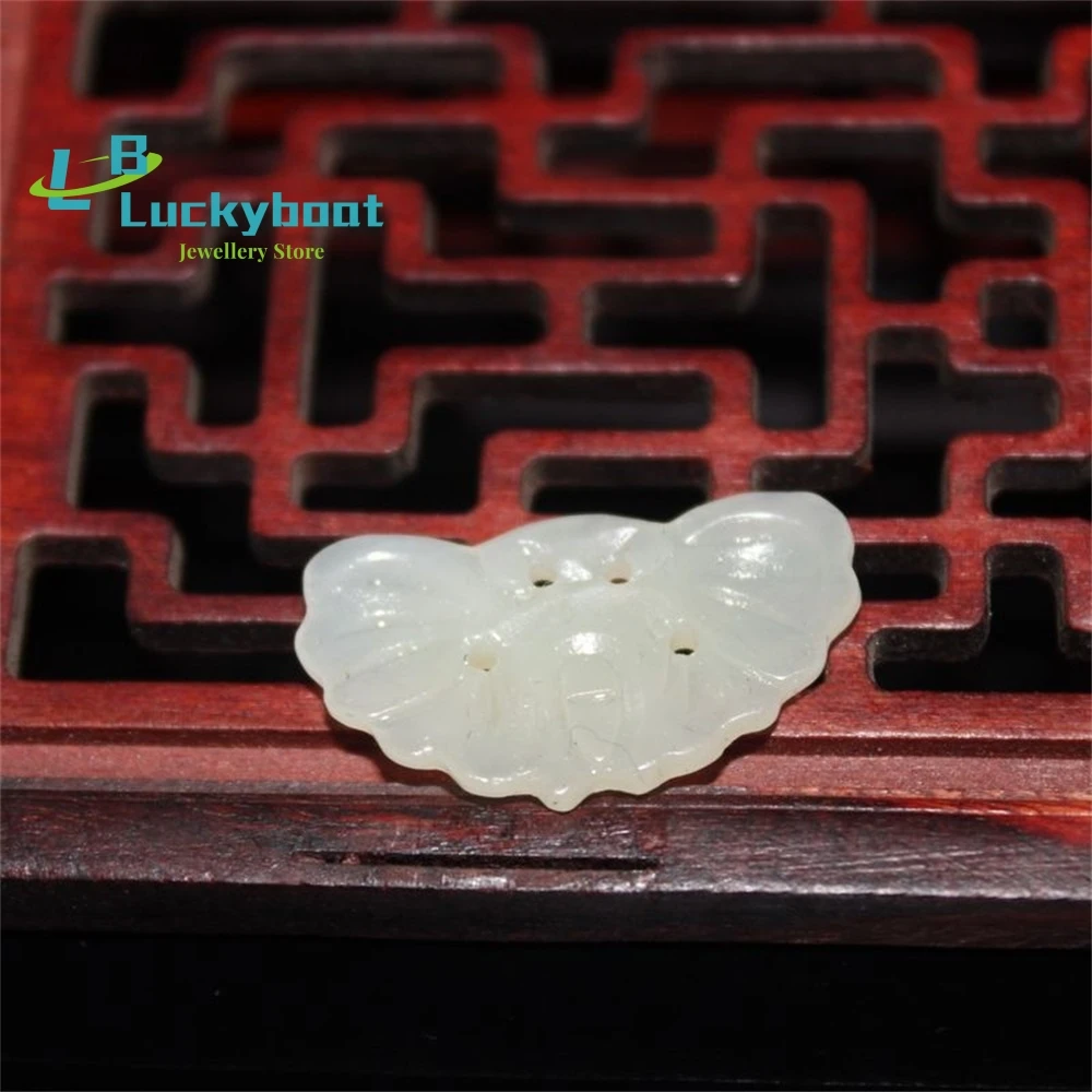 

Hetian Jade Butterfly Accessories DIY Bracelet Necklace