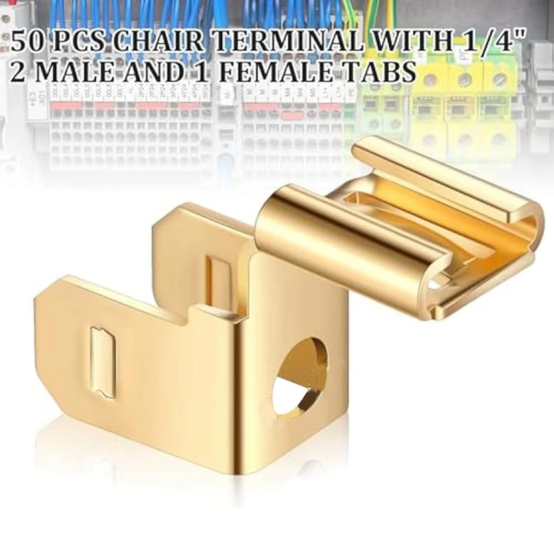 Патрубки Piggyback 50 шт. быстроразъемные электрические 3-ходовые адаптеры 1/2 дюйма 2