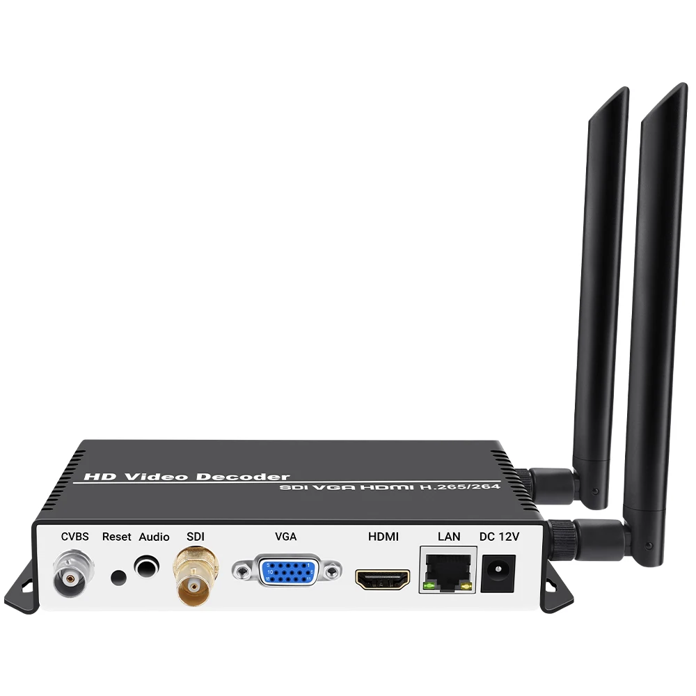 H.265 H.264 IP-SDI HDMI VGA CVBS Декодер потоковой передачи видео IP-камеры для декодирования