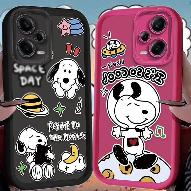 Силиконовый противоударный чехол S-Snoopys для Xiaomi Redmi Note 13 12 11 Pro Plus 4G 5G 12S 11S 10S 10 9 9S 8 12C