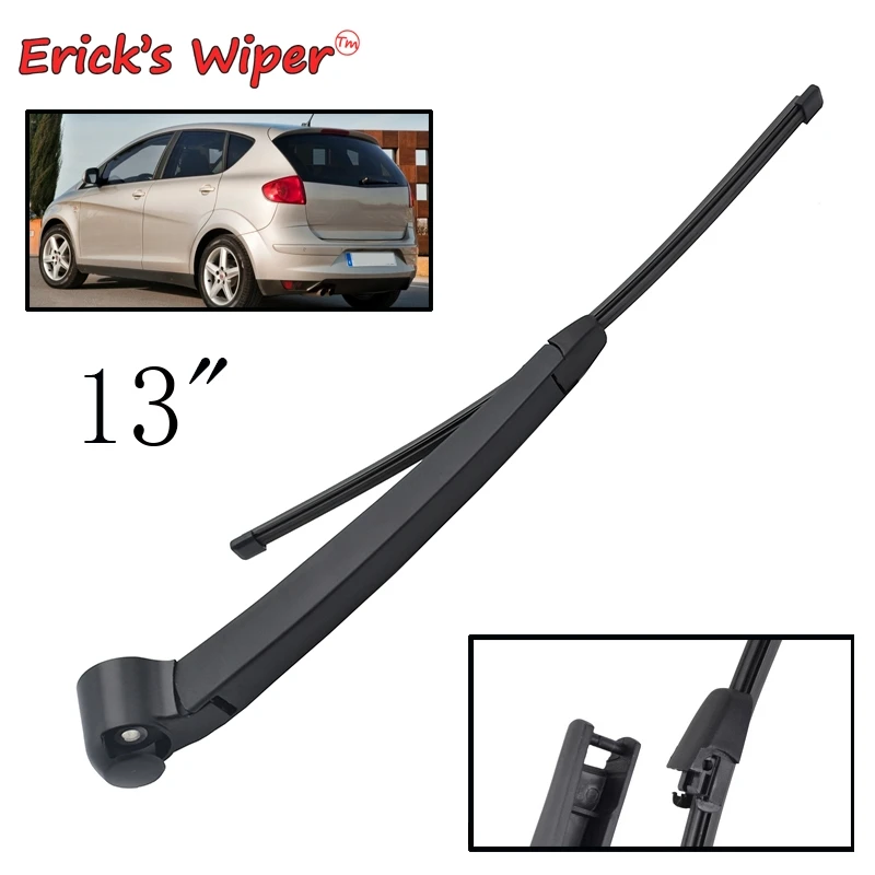 

Erick's Wiper 13" Rear Wiper Blade & Arm Set Kit For SEAT Altea 2009 - 2015 Windshield Windscreen Tailgate Window Rain Brush