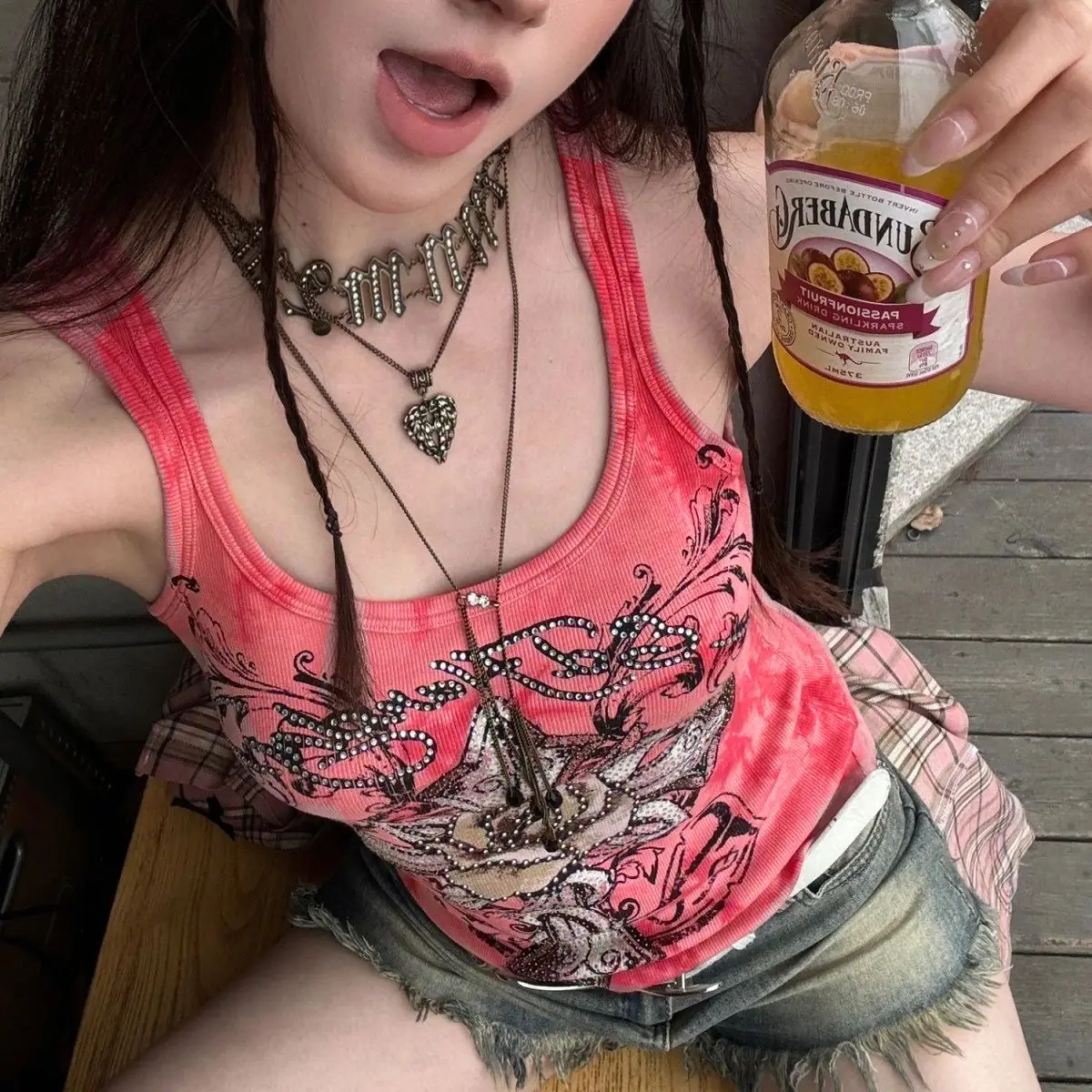 Y2k розовые кокетливые футболки женская одежда с цветами и стразами шикарные топы