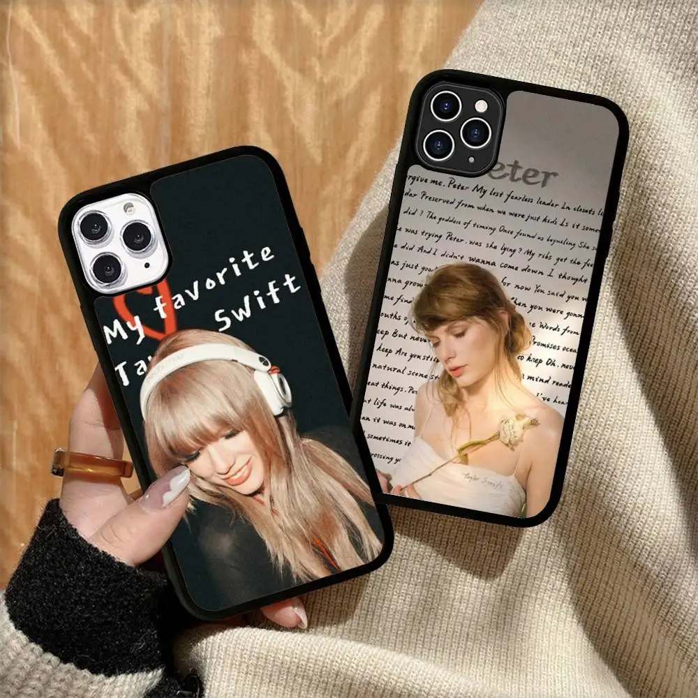 Фото Чехол для телефона T-Taylor-TTPD-S-SwiftS для iPhone 17, 16, 15, 14, 13 Plus 12, 11 Pro Max, чехлы из ПК + ТПУ, задняя крышка №4