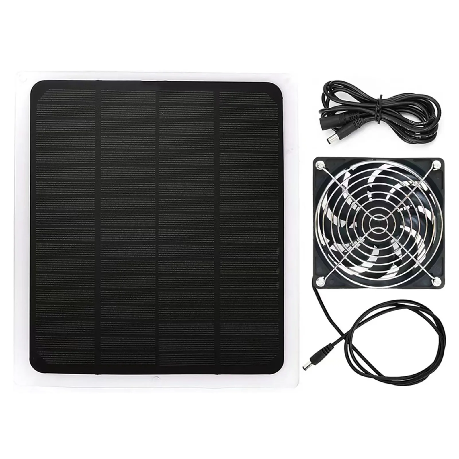 

12V 10W Usb Solar Panel With 4.7 Inch Fans Power Generator Kit for Home System Indoor Outdoor Camping