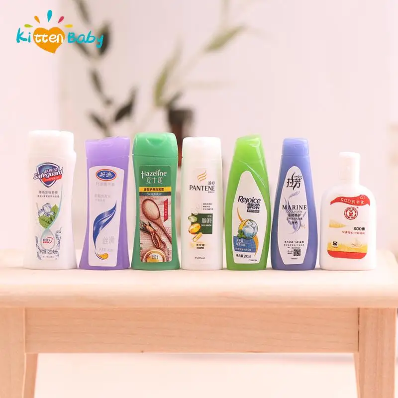 

10Pcs/lot Dollhouse Miniature 1/12 Mini Shampoo Toothpaste Bathroom Accessories for Doll House Furniture Accessories Toys