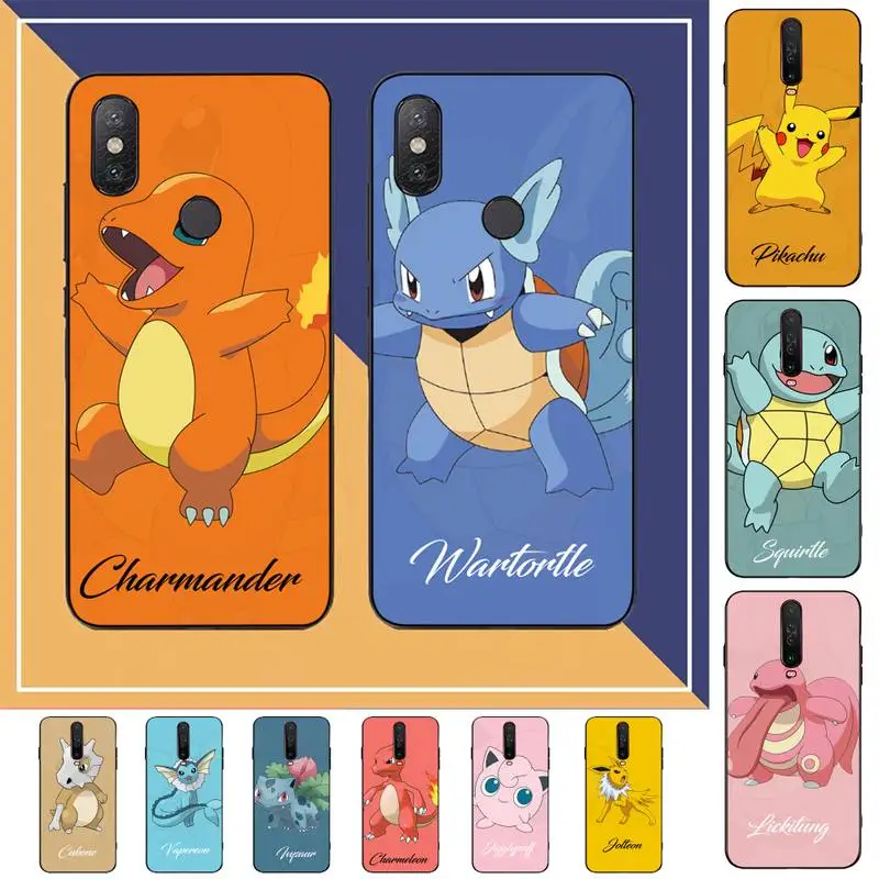 

BANDAI Cute Pokemon Phone Case for Redmi Note 8 7 9 4 6 pro max T X 5A 3 10 lite pro