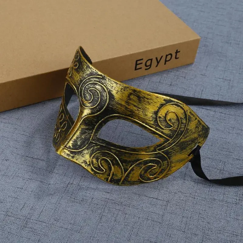 Ретро Раскрашенная полумаска для маскарада Венецианская маска аксессуары