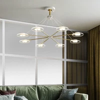 nordic light luxury living room led chandelier modern creative personality dining room bedroom chandelier indoor lighting
