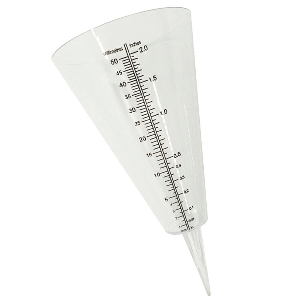 

Monitor Rain Gauge Outdoor Statue Clear Scale Replacement Holder Gauges Cone Shape Design Outdoor