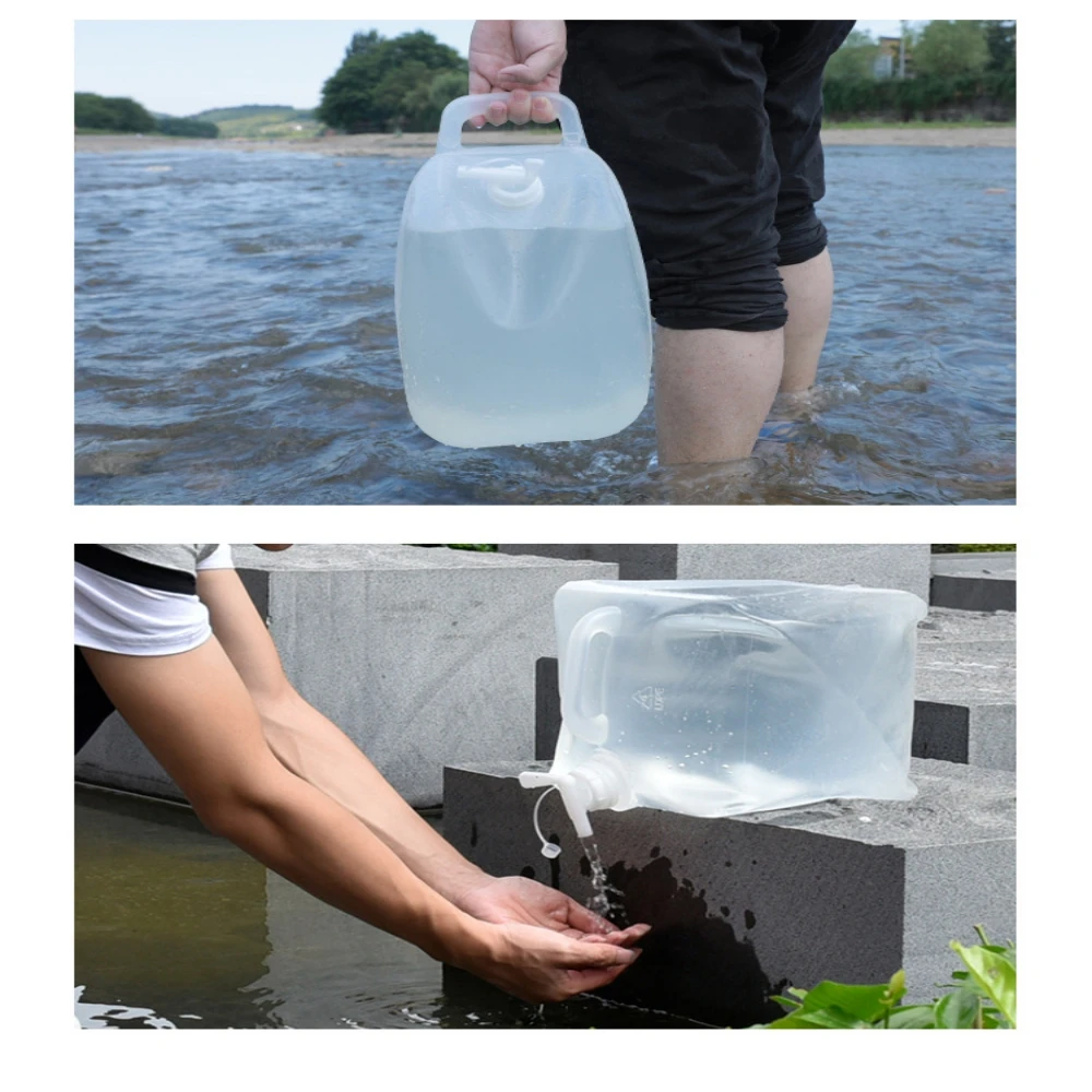 Высококачественные Складные ведра для воды 10 л 20 с крышкой и краном