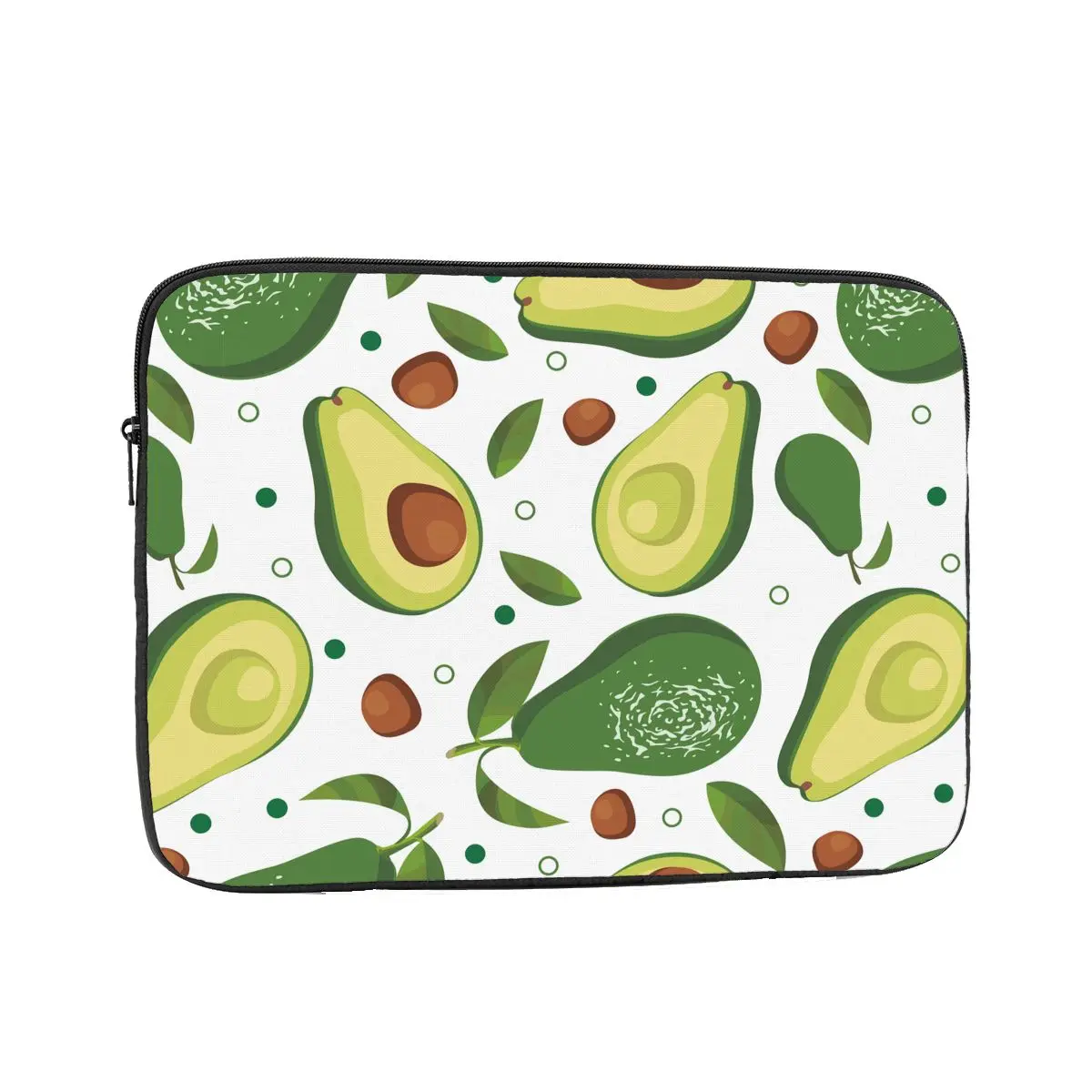 

Чехол для ноутбука на молнии, зеленая Противоударная подкладка для планшета с авокадо, для влюбленных 12, 13, 15, 17 дюймов