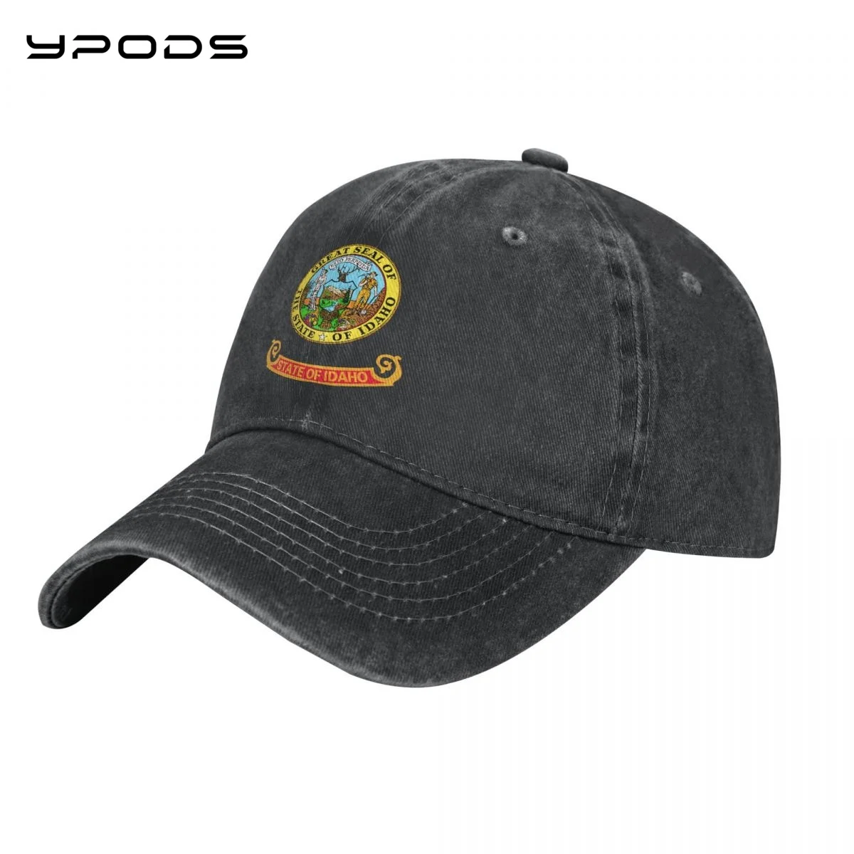 

Flag Of Idaho Vintage Baseball Cap Washable Cotton Adjustable Cap Hats For Men