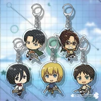 attack on titan keychain anime 5 6cm cute accesories accessories aestethic mold resin decoration aesthetic japan jewelry fashion