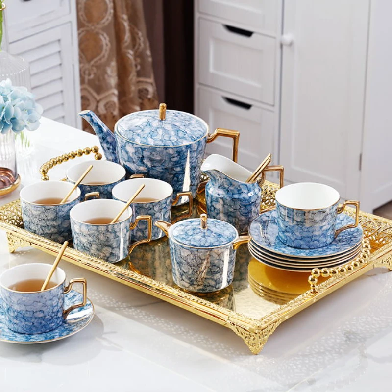 

Original Breakfast Coffee Cup Beautiful Services Afternoon Vintage Espresso Trays Tea Cup Bone China Tazas Porcelain Tableware