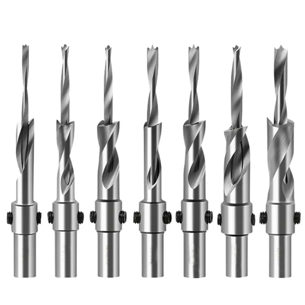 

Woodworking Countersunk Head Salad Drill Flat Bottom Drill Bit Secondary Step Table Drill Woodworking Punching High Speed Steel