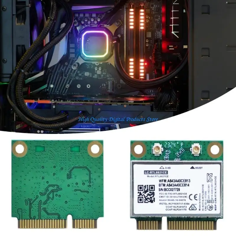 Фото U2JE BL M8821CP2 WIFI 6-карточный беспроводной адаптер RTL8821CE Чип Высокая скорость со стабильной передачей сигнала для ПК и №3