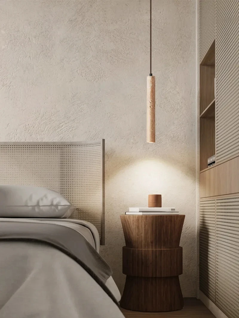 Мраморная Подвесная лампа длинная натуральная желтая пещера подвесная