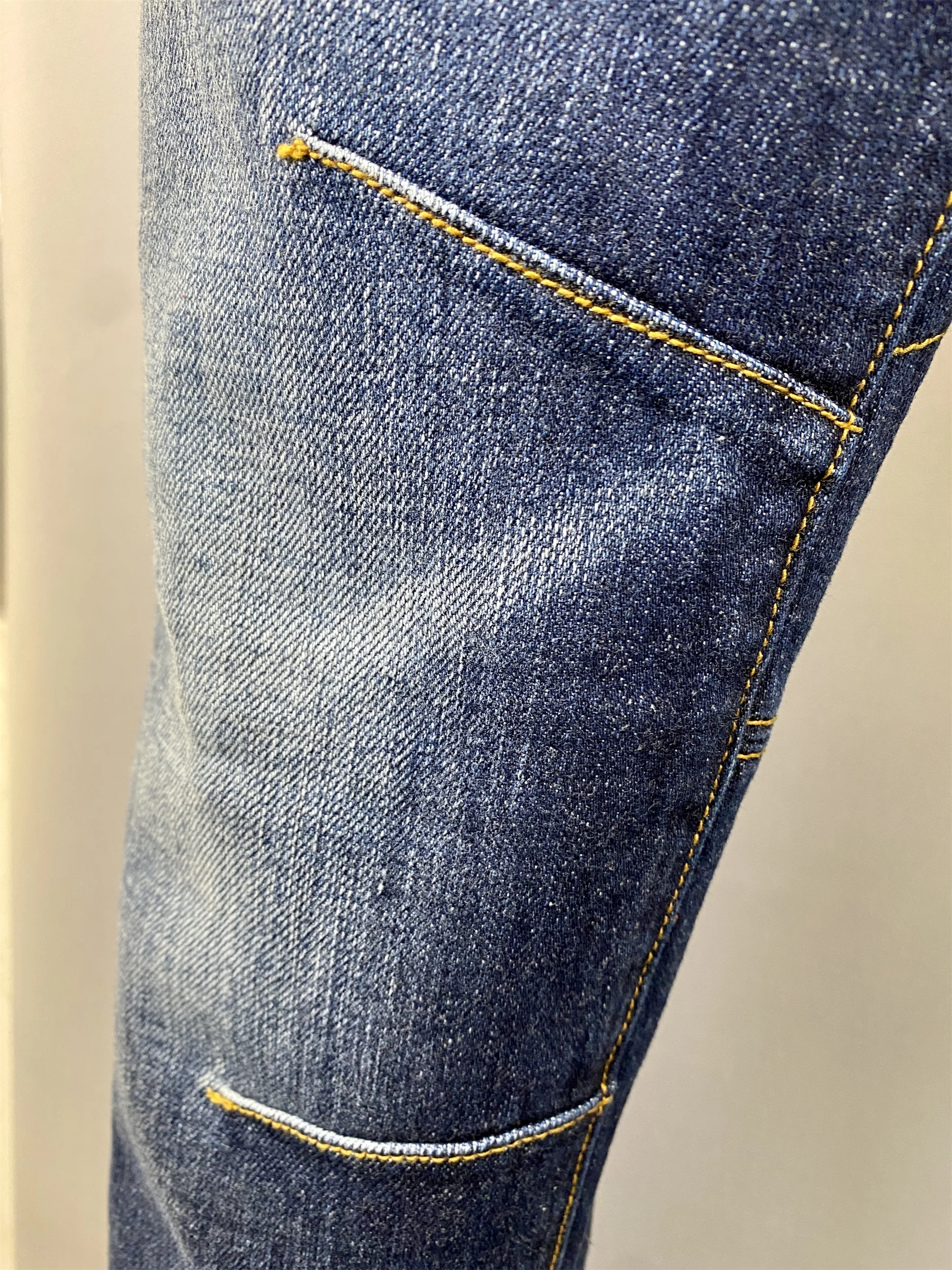 2023 Spring/Summer New D2 Jeans Men's Fashion Men's Water Wash Worn Hole Patch Hand Sewn Paint 3D Cut Blue