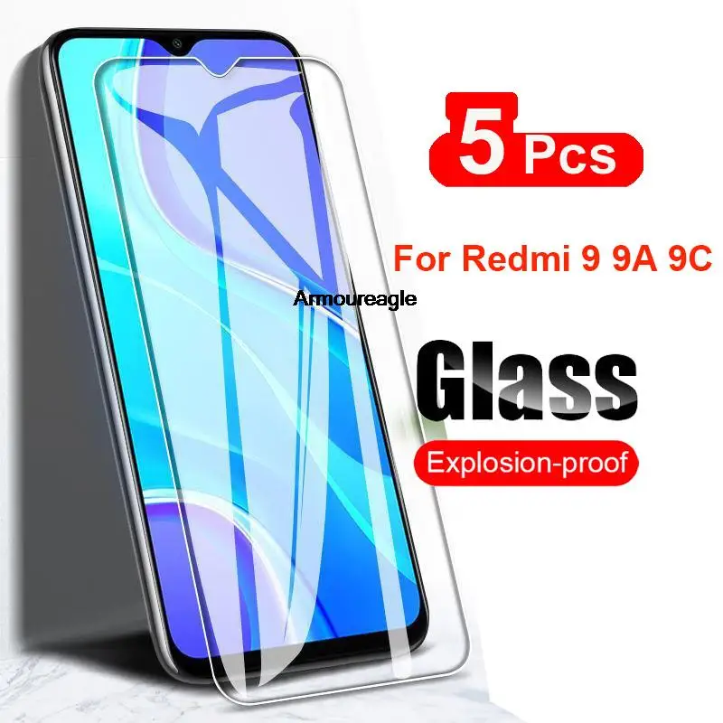 

Защитное стекло, закаленное стекло для xiaomi redmi 9 9a 9c, 5 шт.