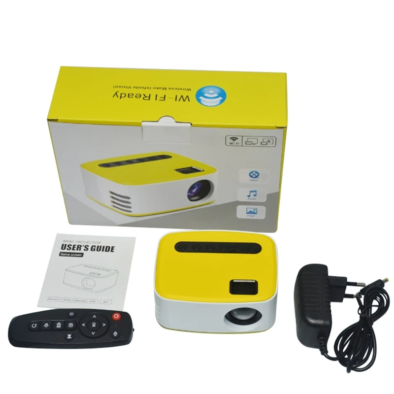 

Mini Projector Home LED Portable1080 High Definition Home Proyector Video Player Projectors with HDMI USB AV Ports
