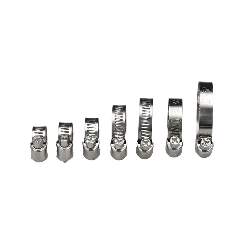 

91 Pieces Set Assorted Stainless Steel Hose Clamps Kit Clips for Maintenance