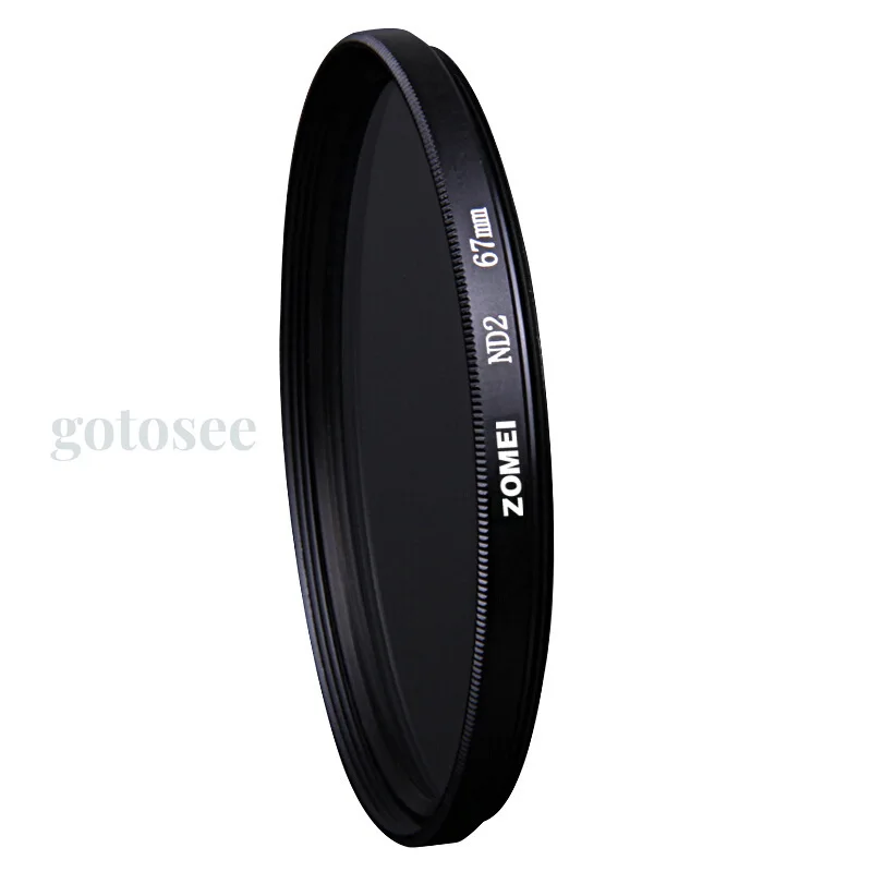 Фильтр для объектива ZoMei нейтральной плотности ND2 52 мм 55 58 62 77 ND Canon Nikon Olympus