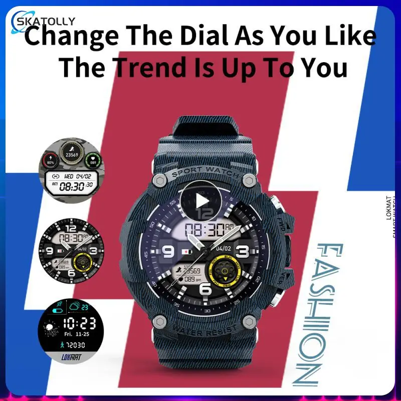 

Shortcut Key Smart Watch Stainless Steel 5.1 Watch Heart Rate Blood Pressure Monitoring Waterproof Multifunctional