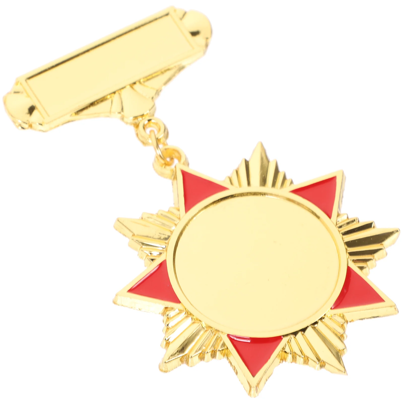 

Medal Party Kids Memorial Medals Costume Favors Day Badge Pin Hero Lapel Veterans Corsages Soldier Accessory Toy Brooch Gold