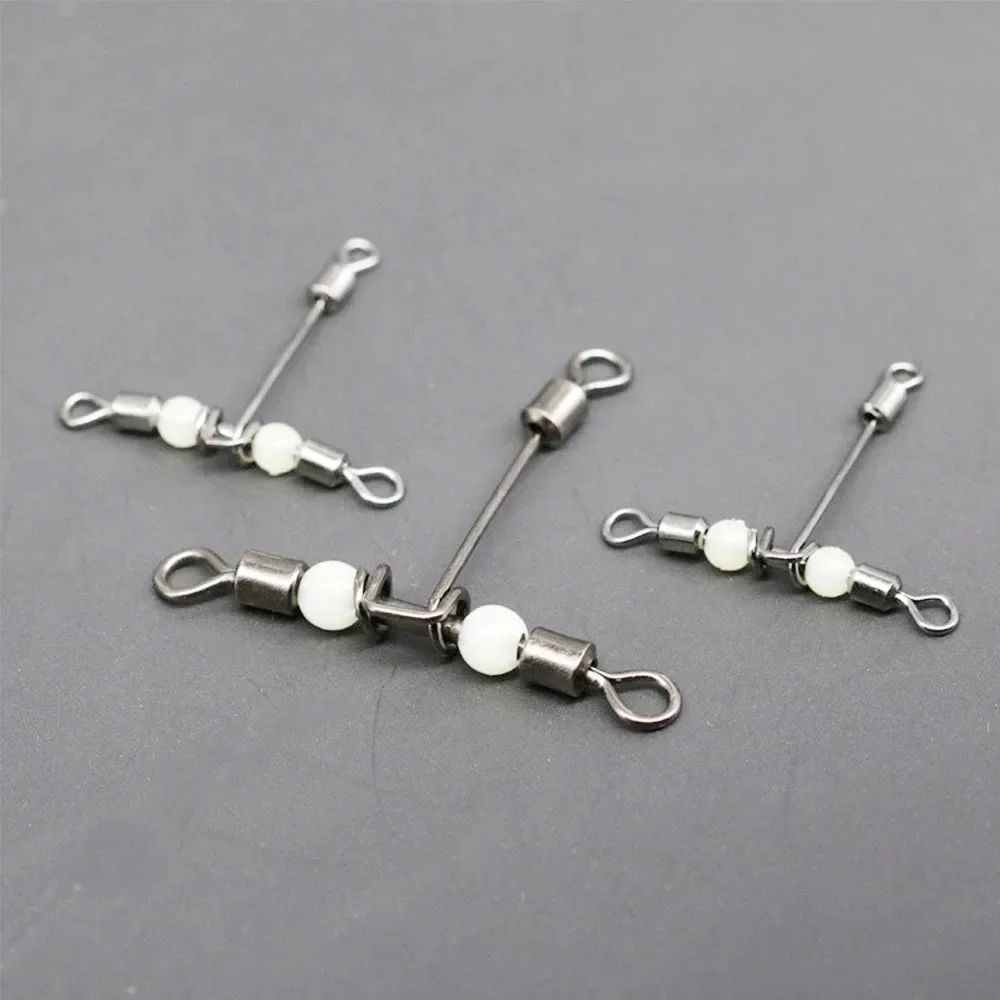 10 шт. светящаяся футболка для рыбалки 3-сторонний разъем инструмент морской