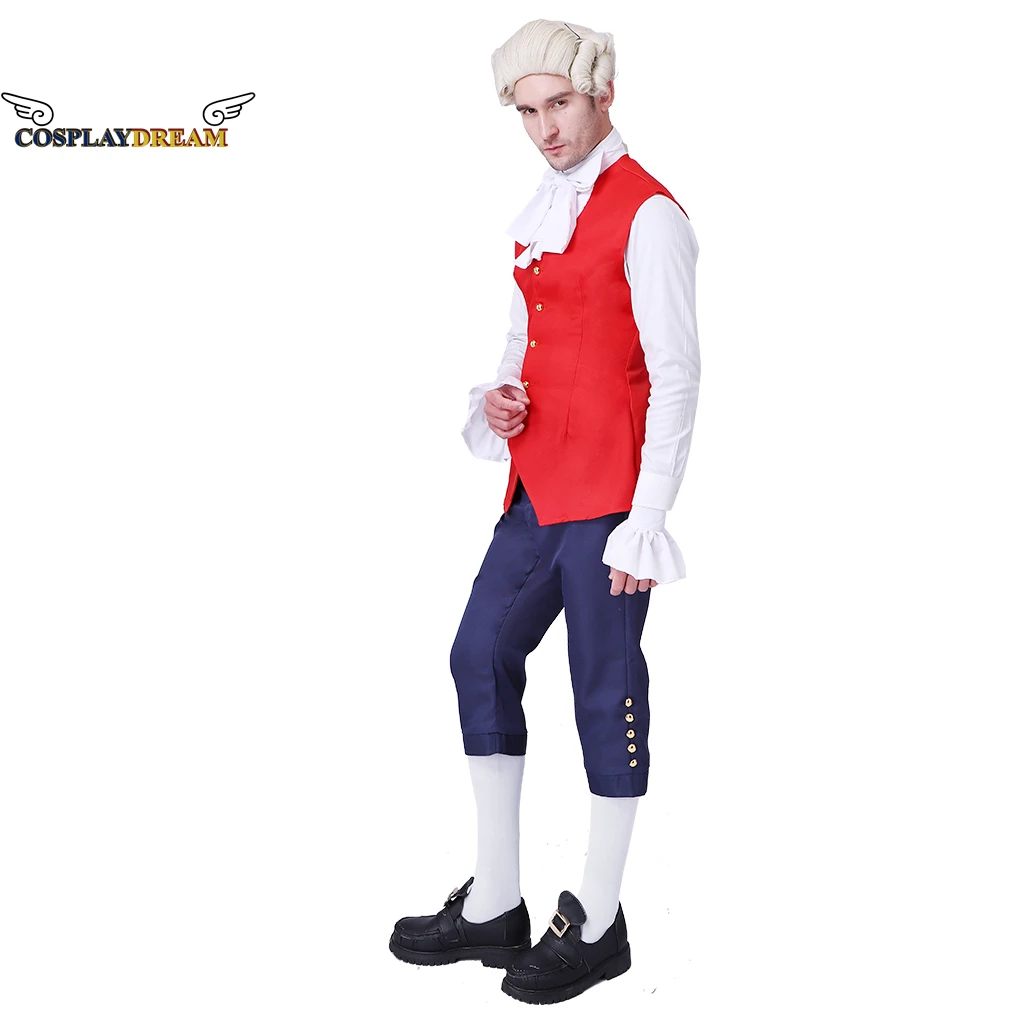 Костюм для косплея средневековой колониальной военной формы Гамильтон костюм