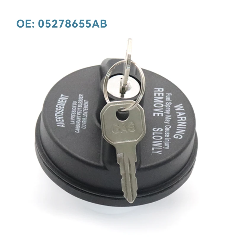 

05278655AB Fuel Tank Cap With Key For Jeep Wrangler Cherokee Grand Cheroke Dodge Challenger Ram Accessories Auto Parts