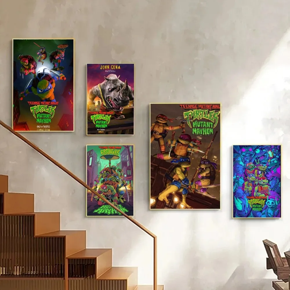 Amine-n-ninjas-turtlesmutant Mayhem Настенный Художественный Постер-современный Стиль Холст