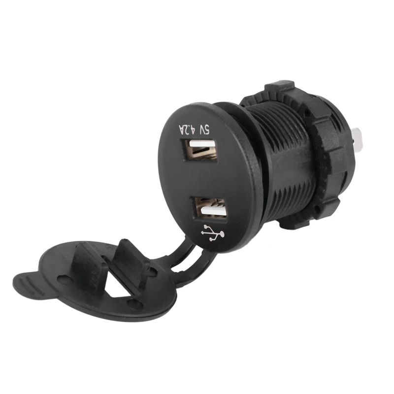 Автомобильное зарядное устройство с 2 USB-портами 12 В 5 а