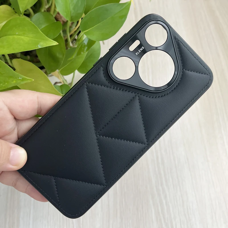 Для Huawei Pura 70 Pro Plus Ultra чехол ELVEV Красивый кожаный корпус с защитой объектива камеры