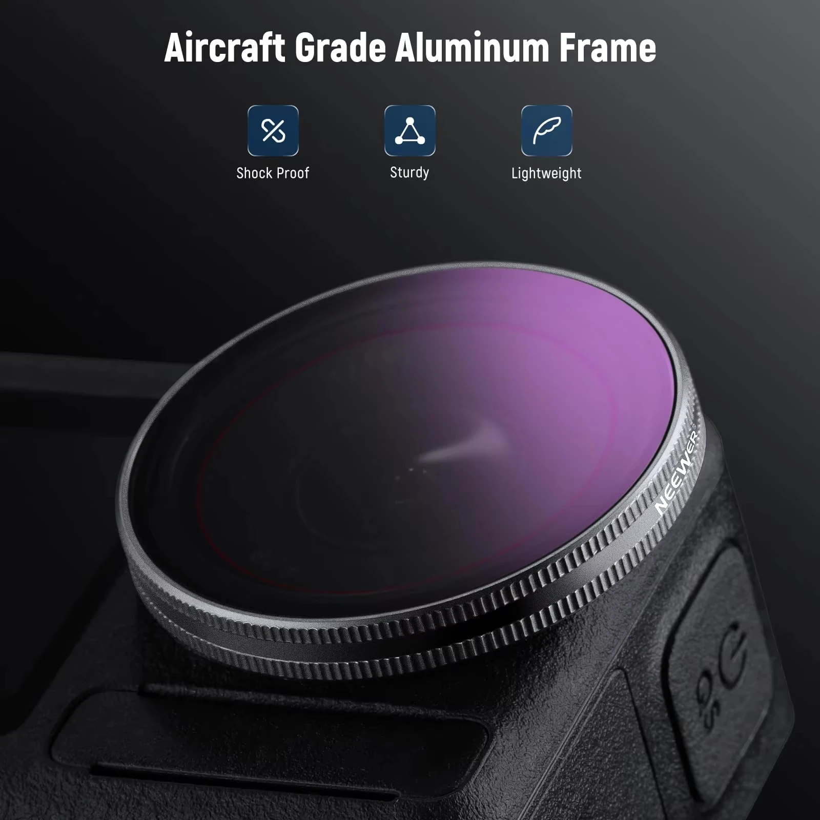 Многофункциональный фильтр CPLNDUVBlack Mist 4-в-1 для спортивных камер DJI Action 345 Pro, универсальный фильтр для объектива (art.: 3920db5e1d374) - 3920db5e1d374