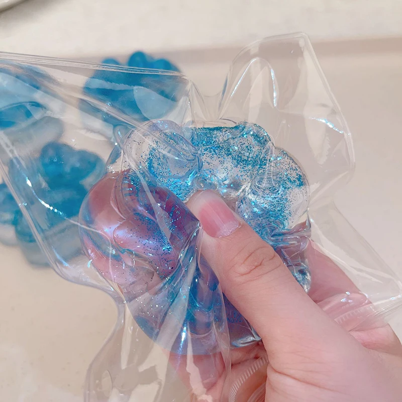 1 шт. мягкая имитация силиконовой льда сквозь морскую синюю кошачья лапа игрушки