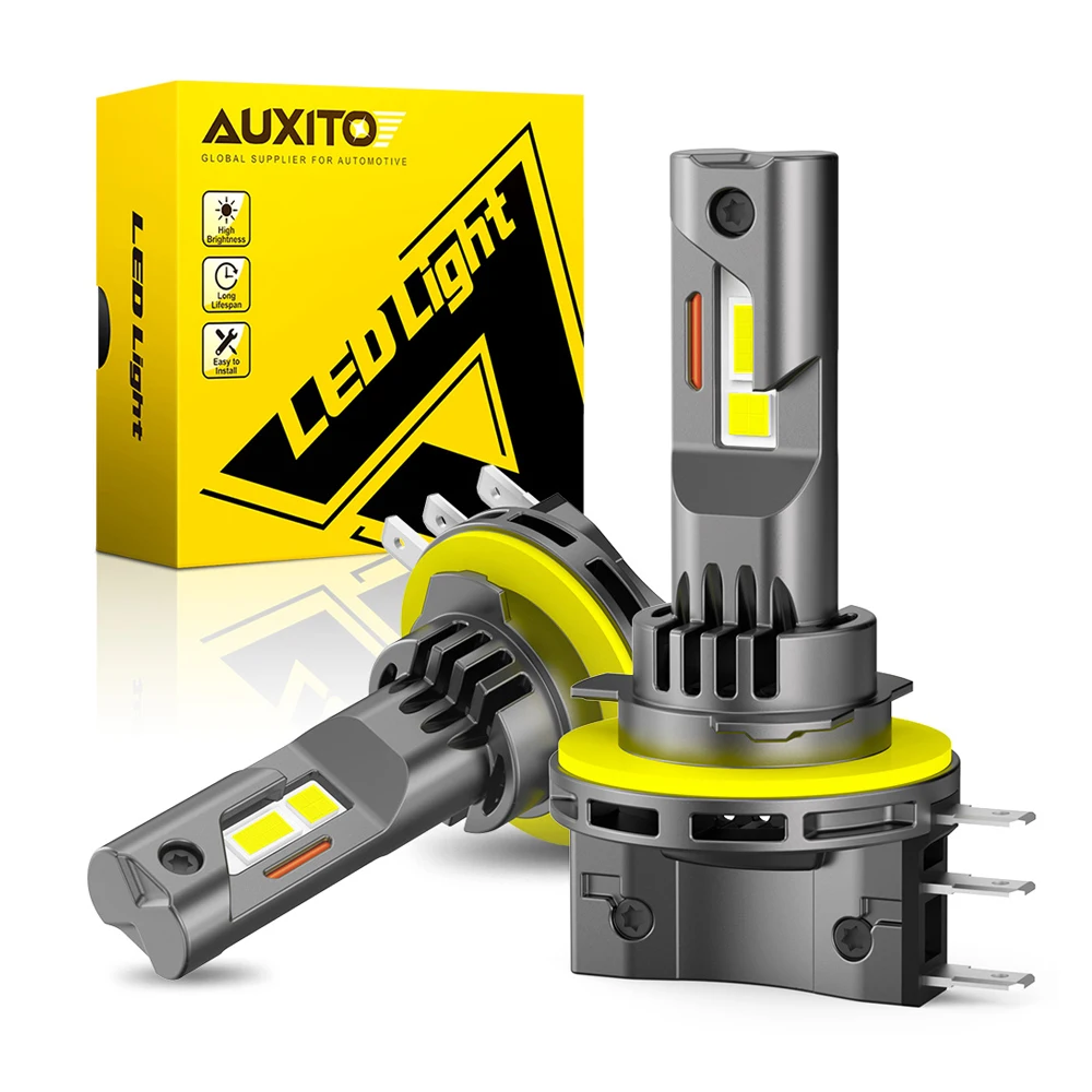

AUXITO H15 светодиодные фары CANBUS без ошибок для Volkswagen Golf 7 Audi Ford Skoda Octavia 3 Rapid H15 светодиодные DRL дальнего света 30000LM