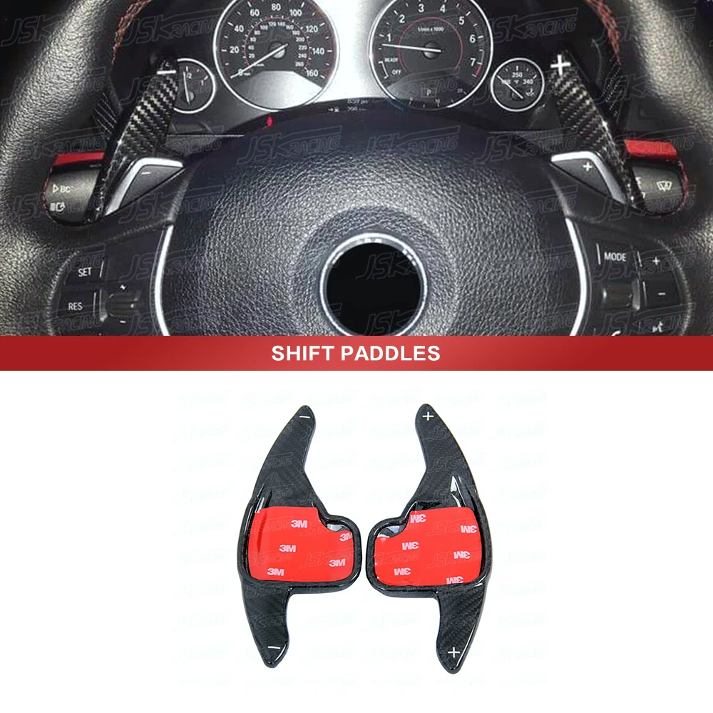 

Black Real Carbon Fiber Shift Paddles For Bmw 3 Series F30 F35 2012-2018