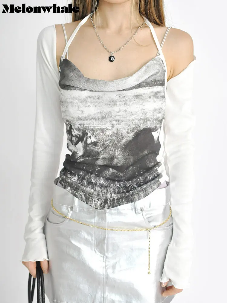 

2 шт./комплект, женская футболка с круглым вырезом и длинным рукавом