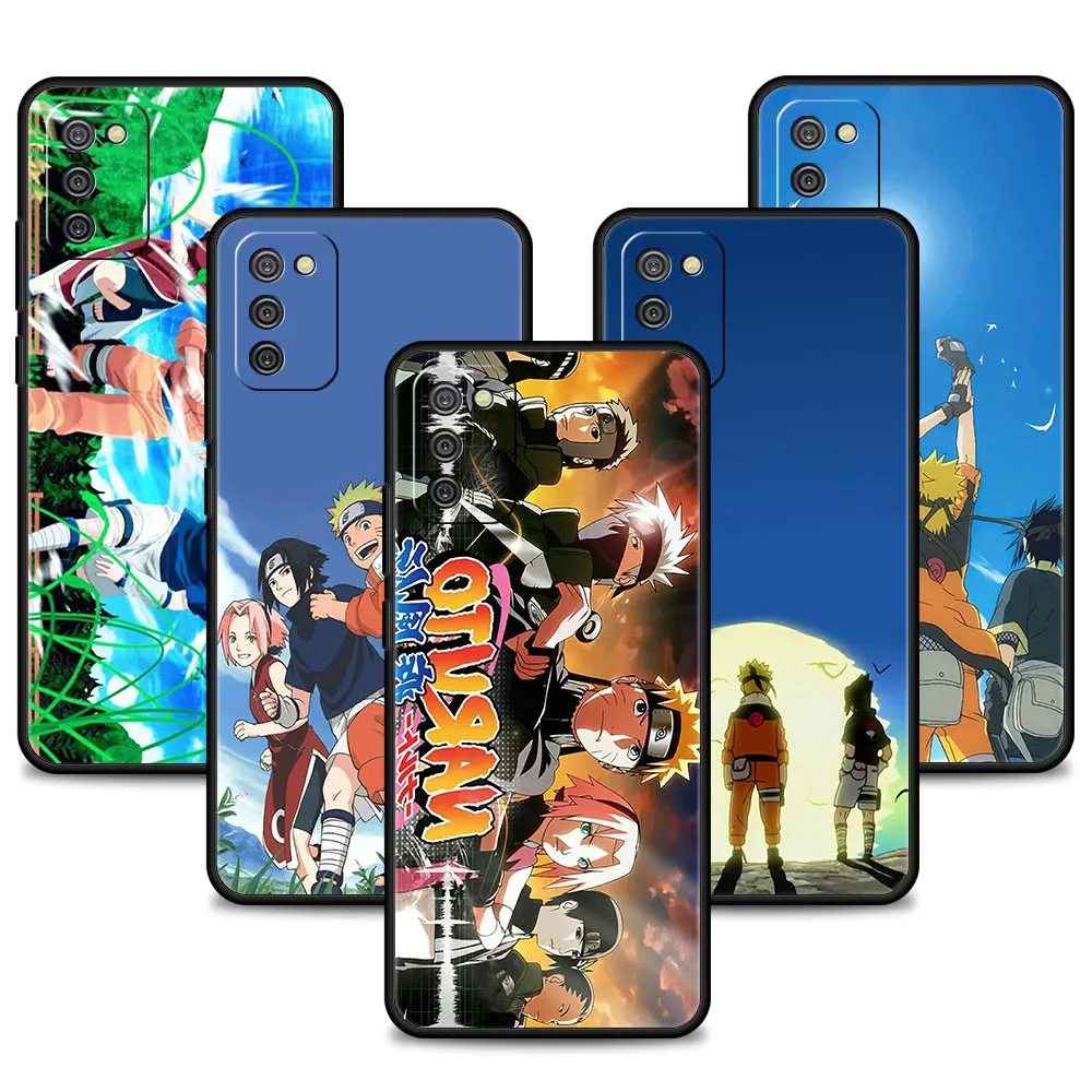 

Phone Case For Samsung Galaxy A52s A73 A72 A53 A32 A13 A02s A03s A21s A12 A51 A71 A41 A23 A11 Naruto Family Uzumaki Sasuke Run